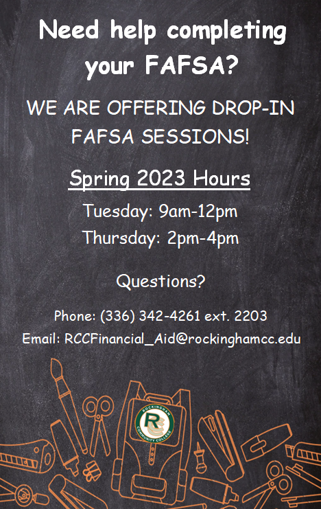 FAFSA Spring 2023 Drop-In Sessions