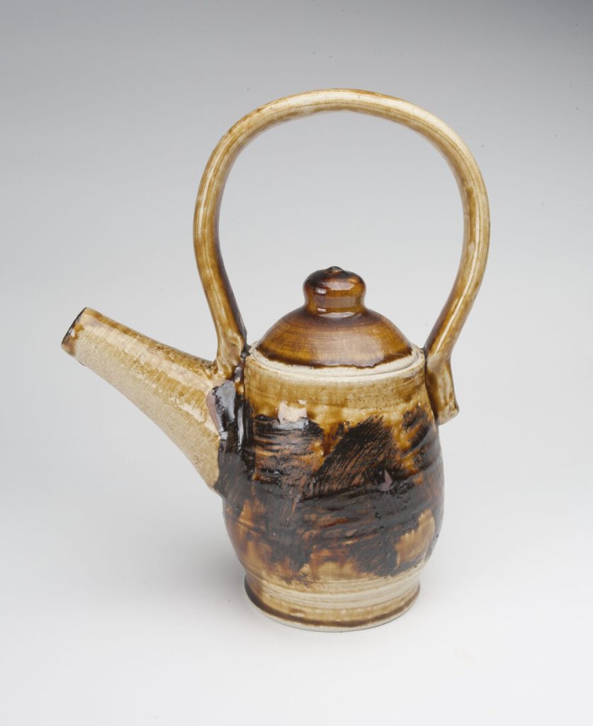 Jarred Simpson, "Teapot", wheel-thrown stoneware, 11x8x12