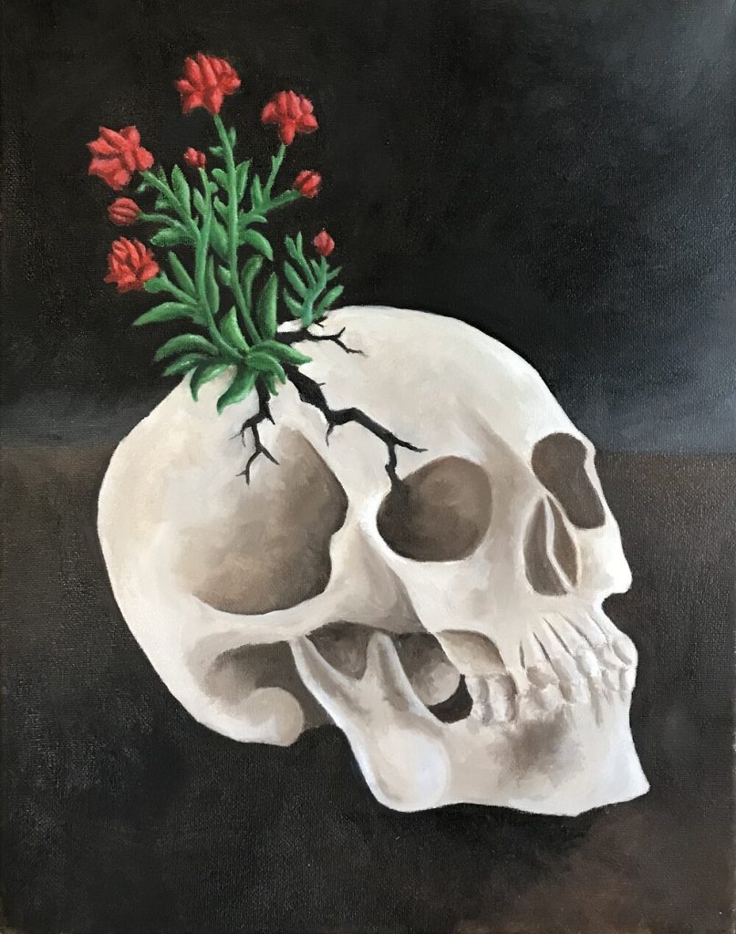 John Sechrist, "Life and Death", oil on canvas, 11x14