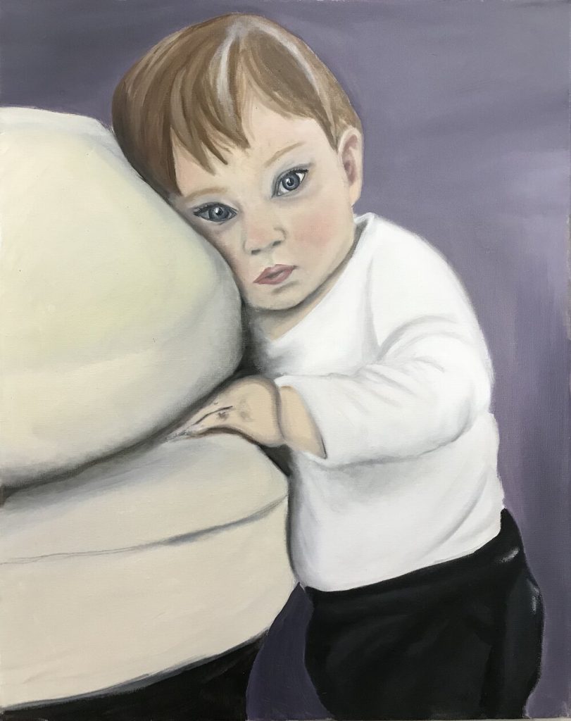 Sydni Vernon, "Portrait", oil on canvas, 16x20