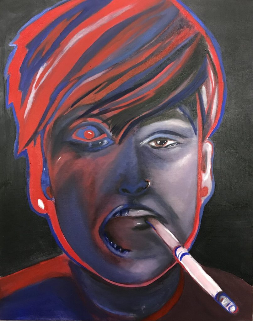 Sydni Vernon, "Twin Flame", oil on canvas, 16x20
