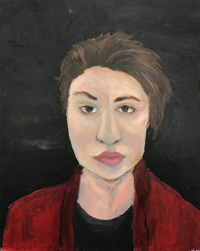 Virginia Taylor, "Me", oil on canvas, 16x20