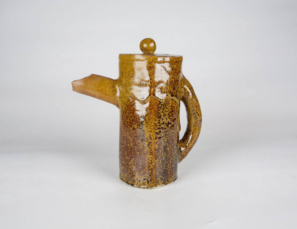 Zach Bennett, "Teapot", slab-built stoneware, 10x8x12
