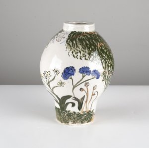 22 Spring Art Show Faith Medina. Biographical Historical Vessel. Coil-built ceramic.